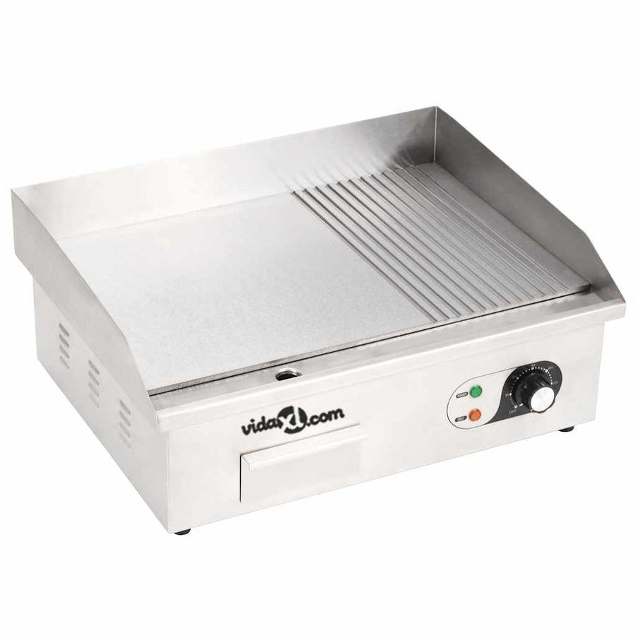 Electric Griddle Stainless Steel 3000 W 54x41x24 cm