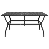 Garden Table Anthracite 140x80x72 cm Steel