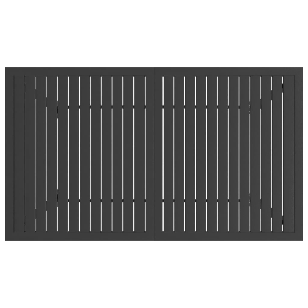 Garden Table Anthracite 140x80x72 cm Steel