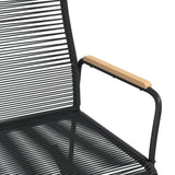 Garden Rocking Chair Black 59x79.5x104 cm PVC Rattan