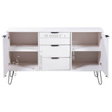 Sideboard "New York" White Solid Pine Wood