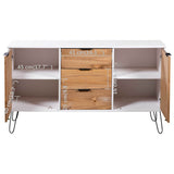 Sideboard New York 130,6 x 43 x 73,6 cm Solid pine wood