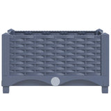 Raised Bed 40x40x23 cm Polypropylene - Top-Down View