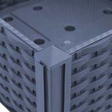 Raised Bed 80x40x23 cm Polypropylene - Rear View