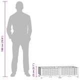 Raised Bed 80x40x23 cm Polypropylene - Extra Image