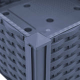 Raised Bed 40x40x38 cm Polypropylene - Rear View