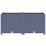 Raised Bed 80x40x38 cm Polypropylene - Side View