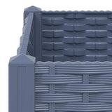 Raised Bed 80x40x38 cm Polypropylene - Rear View