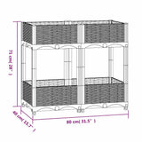Raised Bed 80x40x71 cm Polypropylene - Low Angle