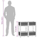 Raised Bed 80x40x71 cm Polypropylene - Extra Image