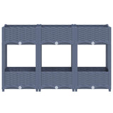 Raised Bed 120x40x71 cm Polypropylene - Side View