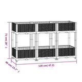 Raised Bed 120x40x71 cm Polypropylene