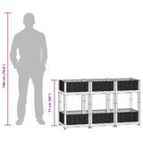 Raised Bed 120x40x71 cm Polypropylene - Extra Image