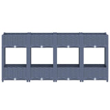 Raised Bed 160x40x71 cm Polypropylene - Side View