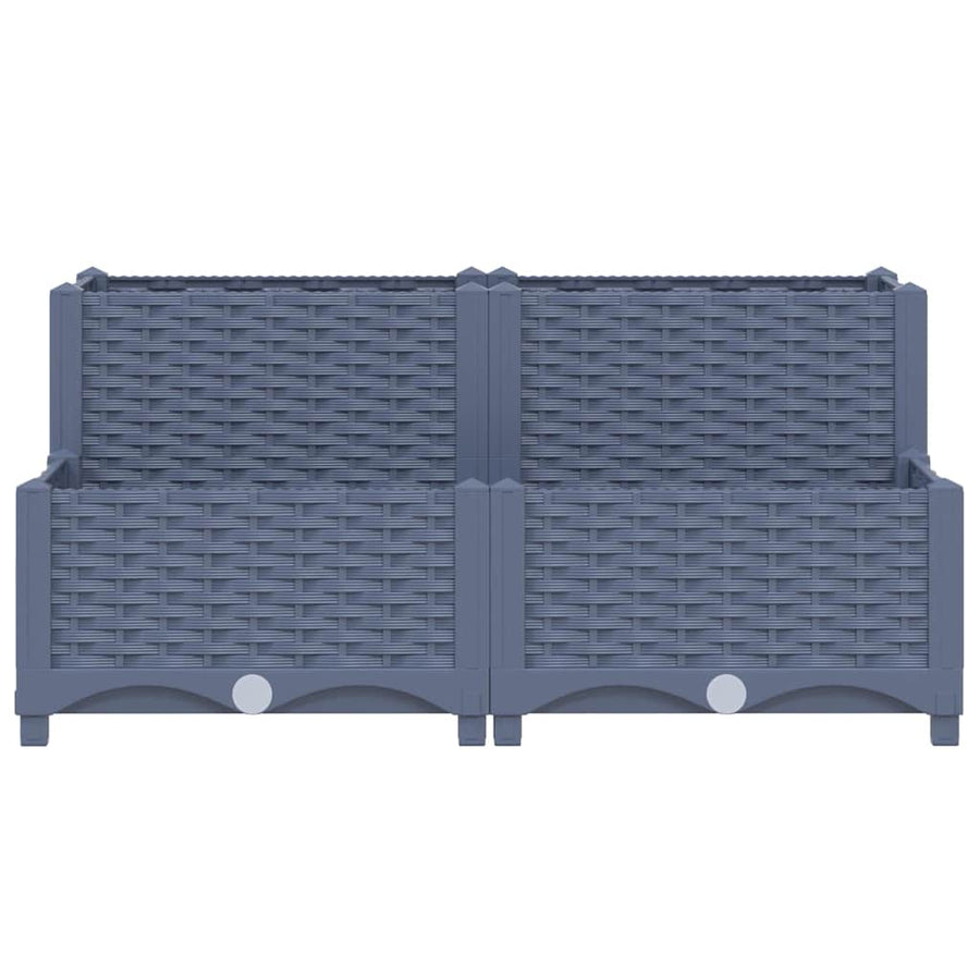 Raised Bed 80x80x38 cm Polypropylene
