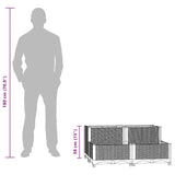 Raised Bed 80x80x38 cm Polypropylene - Low Angle