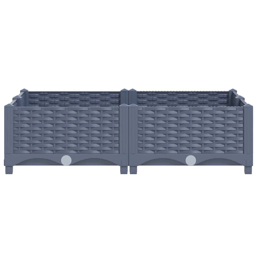 Raised Bed 80x80x23 cm Polypropylene