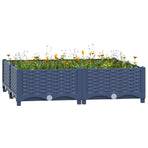 Raised Bed 80x80x23 cm Polypropylene