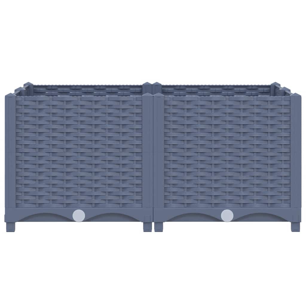 Raised Bed 80x80x38 cm Polypropylene