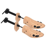 Shoe Trees 2 Pairs Size 36-40 Solid Wood Pine - Front View