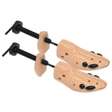 Shoe Trees 2 Pairs Size 41-46 Solid Wood Pine - Front View