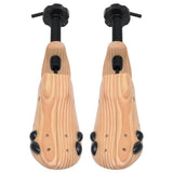 Shoe Trees 2 Pairs Size 41-46 Solid Wood Pine - Rear View