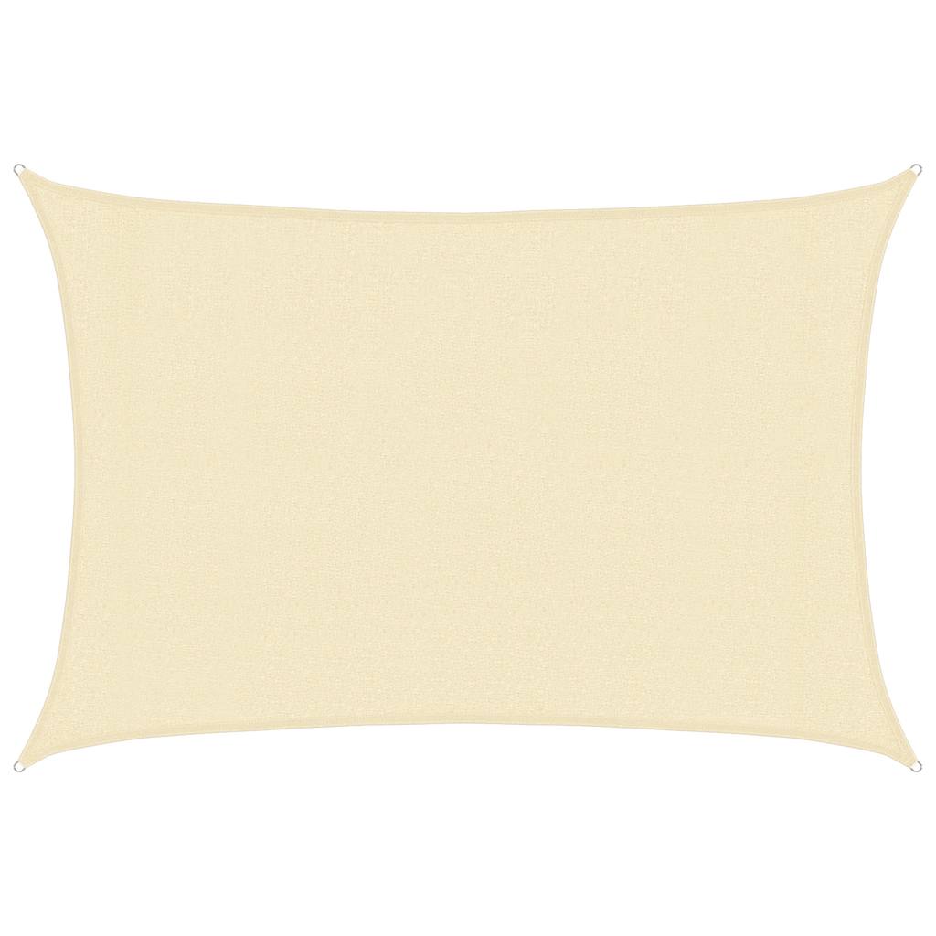 Sunshade Sail 160 g/mÂ² Cream 3x4 m HDPE