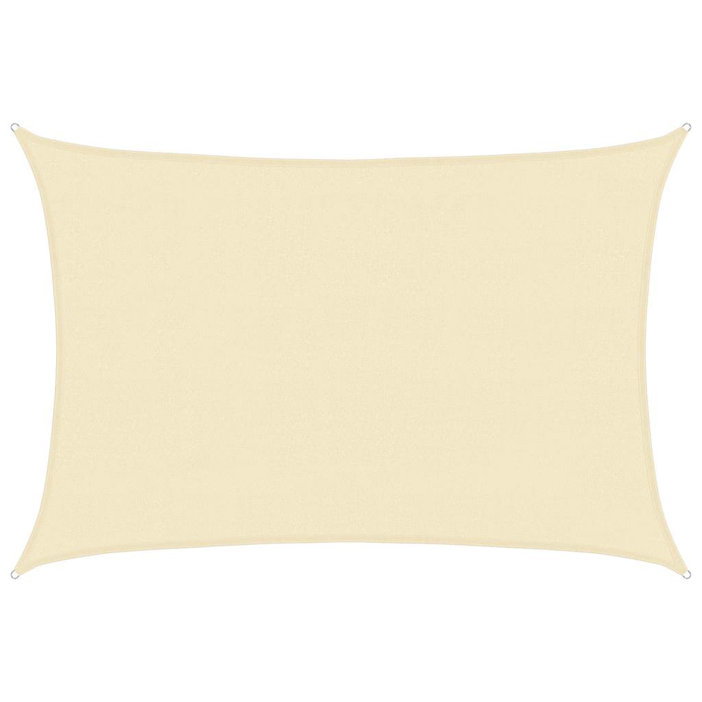 Sunshade Sail 160 g/mÂ² Cream 4x5 m HDPE