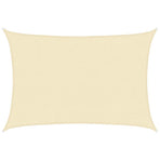 Sunshade Sail 160 g/mÂ² Cream 4x5 m HDPE