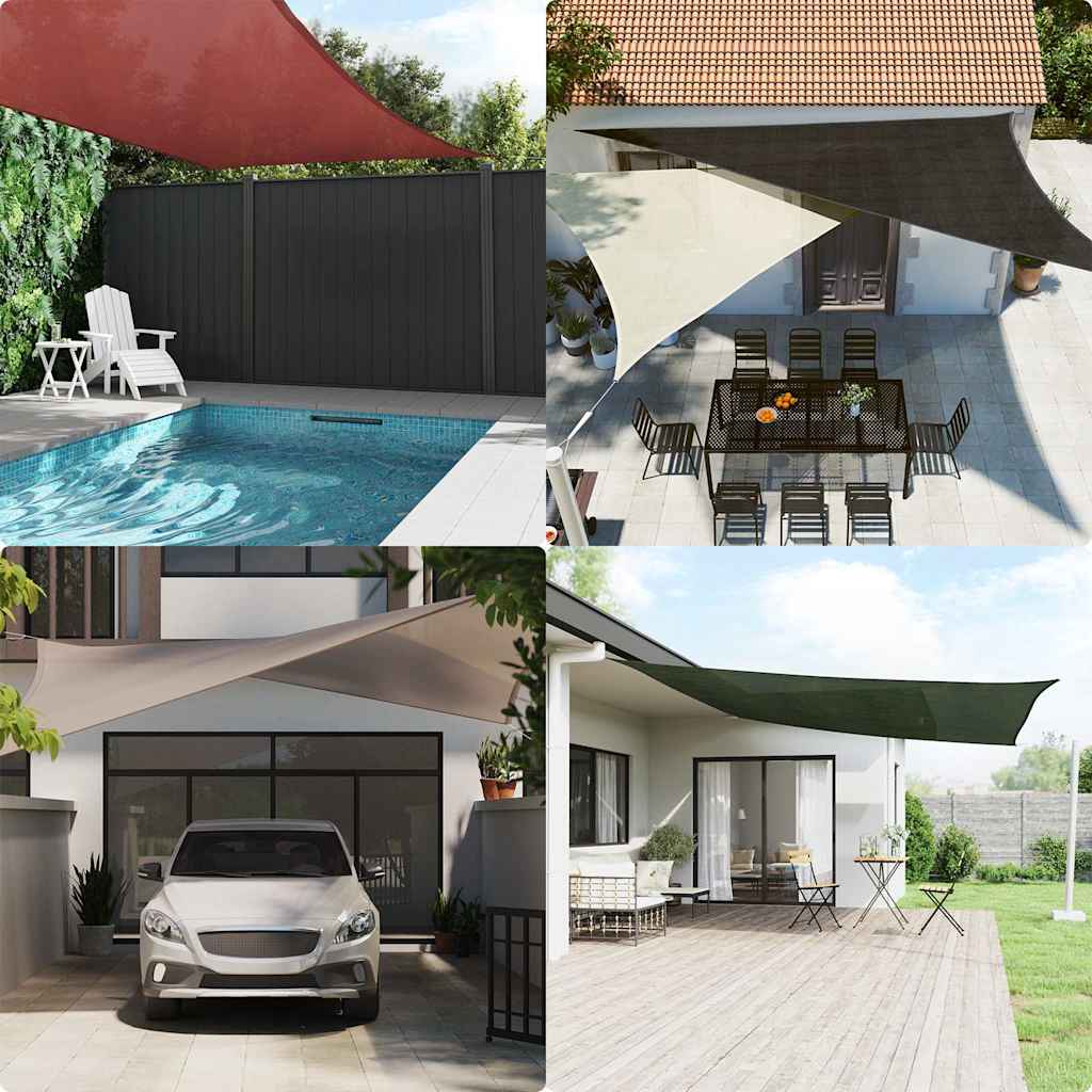 Sunshade Sail 160 g/mÂ² Cream 4x5 m HDPE