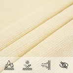 Sunshade Sail 160 g/mÂ² Cream 4x5 m HDPE