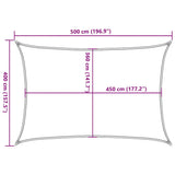 Sunshade Sail 160 g/mÂ² Cream 4x5 m HDPE - Extra Image