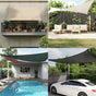 Sunshade Sail 160 g/mÂ² Cream 4x5 m HDPE