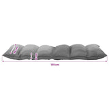 Folding Floor Chair Light Grey Fabric - Low Angle