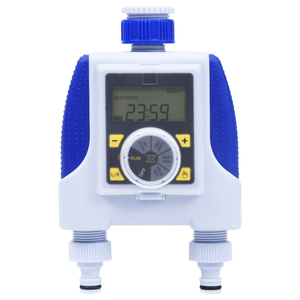 Electronic Dual Outlet Water Timer With Rain Delay