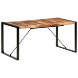 Dining Table 160x80x75 cm Solid Wood - Close-Up Angle