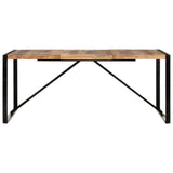 Dining Table 180x90x75 cm Solid Wood - Front View