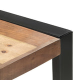 Dining Table 220x100x75 cm Solid Wood - Top-Down View