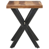 Dining Table 120x60x75 cm Solid Wood with Honey Finish - Side View