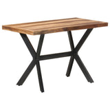 Dining Table 120x60x75 cm Solid Wood with Honey Finish