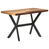 Dining Table 120x60x75 cm Solid Wood with Honey Finish - Low Angle