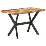 Dining Table 120x60x75 cm Solid Wood with Honey Finish - Extra Image