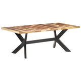 Dining Table 200x100x75 cm Solid Wood with Honey Finish - Extra Image
