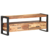 TV Cabinet 120x35x45 cm Solid Wood with Honey Finish - Extra Image