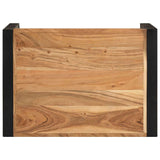 Nesting Tables 3 pcs Solid Wood - Rear View