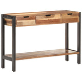 Sideboard 110x35x75 cm Solid Wood - Low Angle