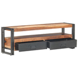 TV Cabinet 120x30x40 cm Solid Wood - Front View