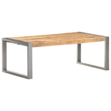 Coffee Table 110x60x40 cm Rough Mango Wood - Extra Image