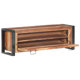 Shoe Cabinet 120x35x40 cm Solid Wood - Front View