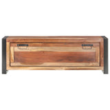 Shoe Cabinet 120x35x40 cm Solid Wood - Side View